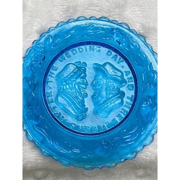 Vintage Lot of (4) Westmoreland 3 1/2" Scalloped Edge Themed Mini Plates - Picture 7 of 9